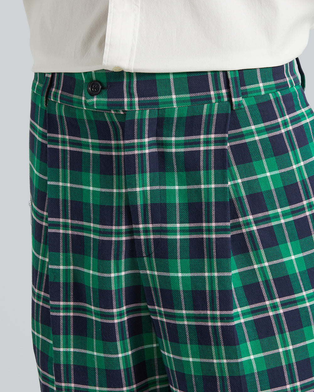 Gant Prep Check Suit Pants – Regular Fit Cotton Blend Chinos Lavish Green / 52
