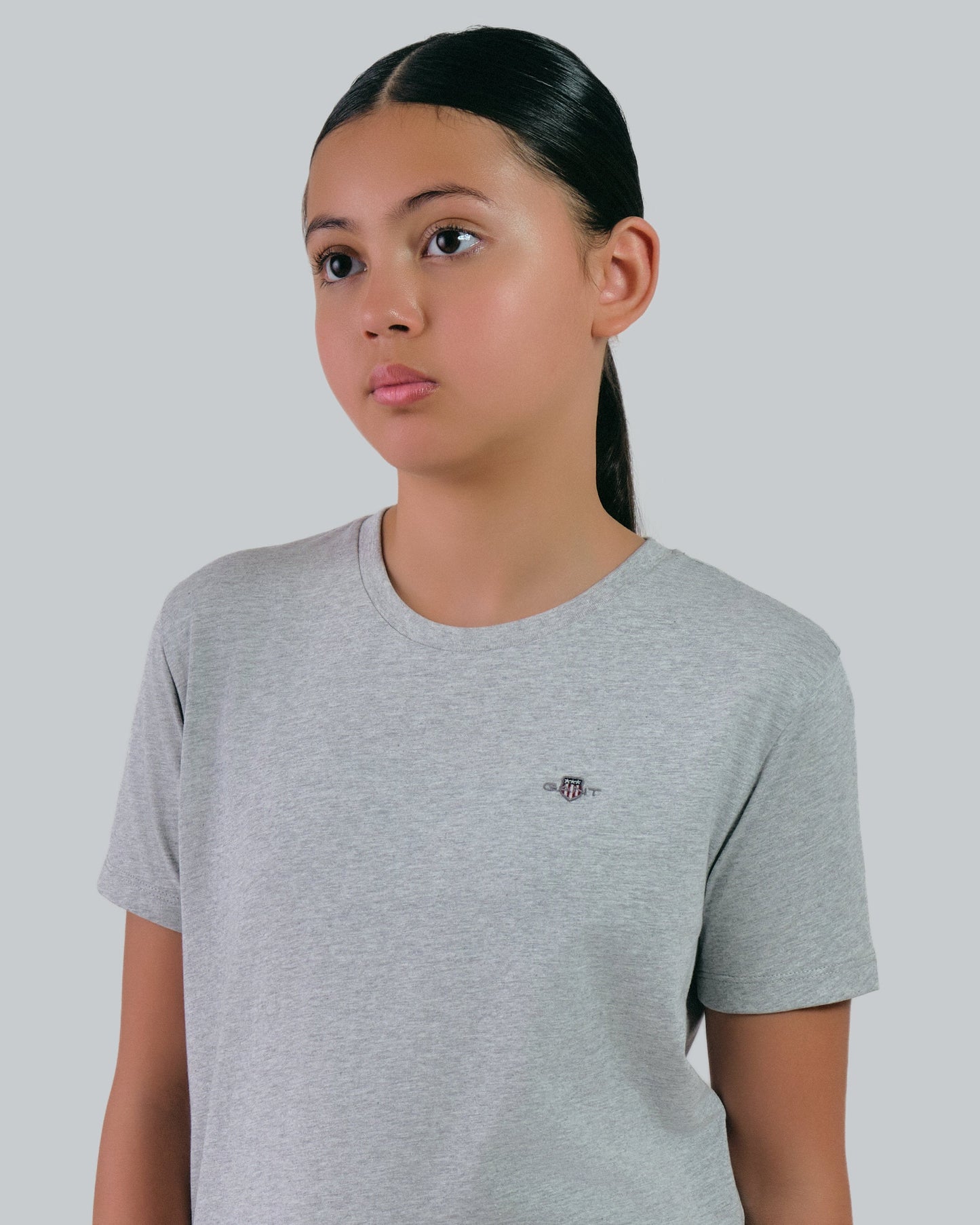 Teens Shield T-Shirt Light Grey Melange / 146/152