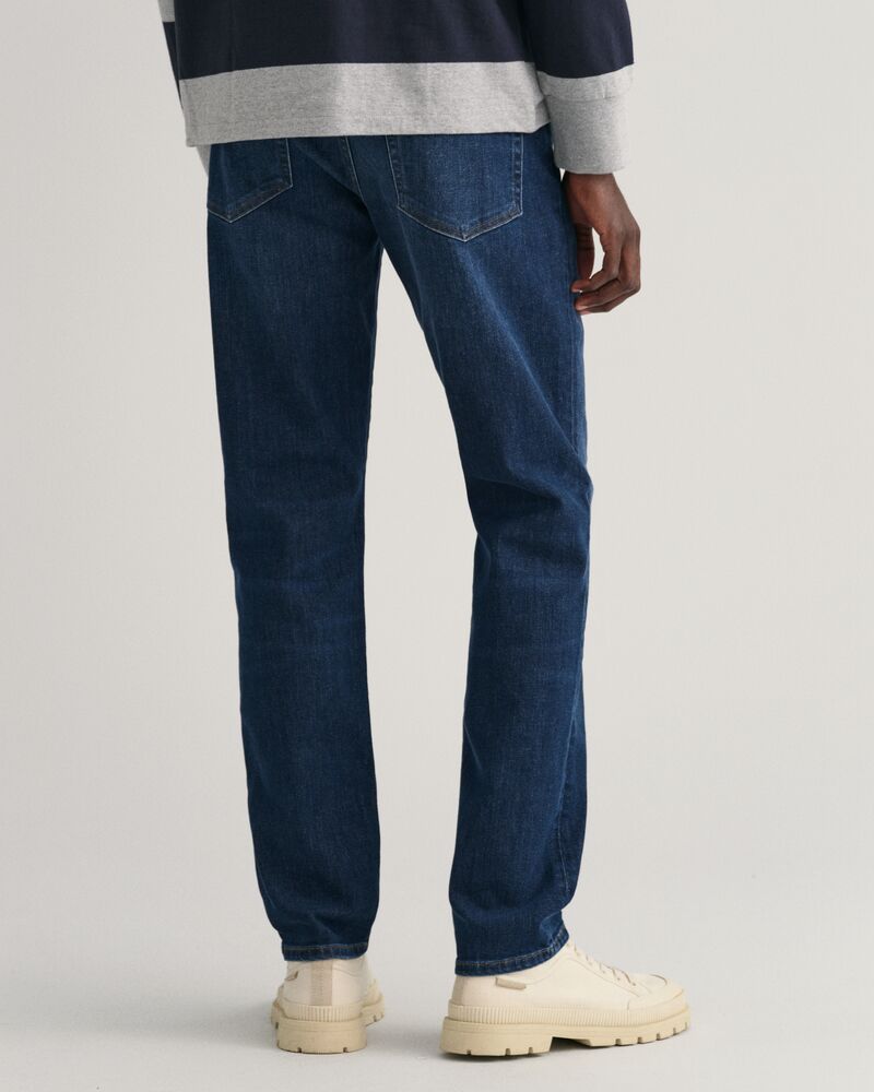 Slim Fit Jeans Dark Blue Worn In / 32X32