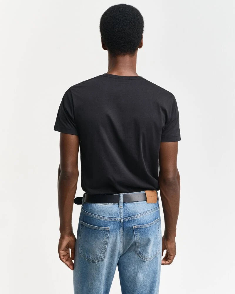 Slim Fit Shield V-Neck T-Shirt