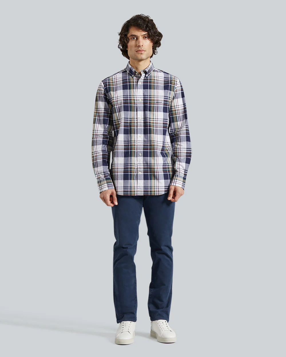 Regular Fit Poplin Check Shirt