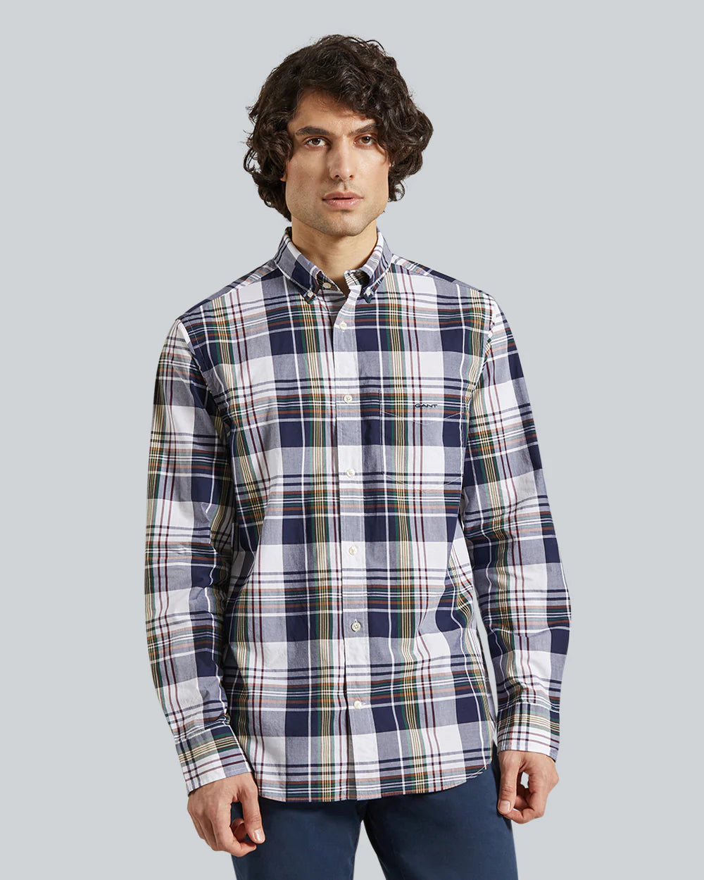 Regular Fit Poplin Check Shirt