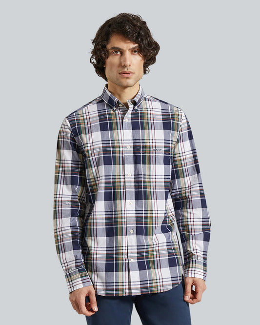 Regular Fit Poplin Check Shirt