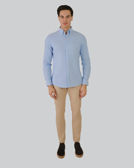 Slim Oxford Shirt Capri Blue / M