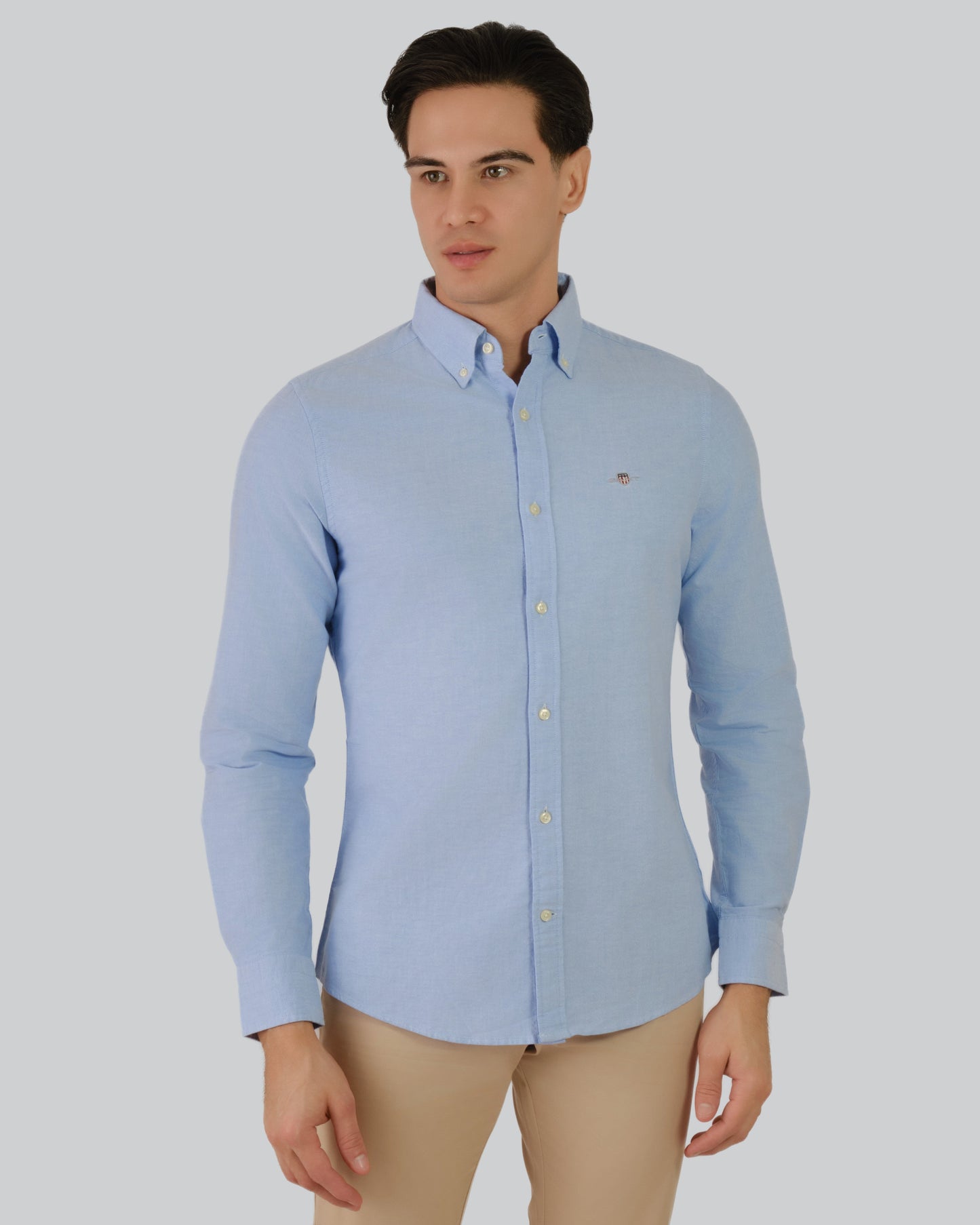 Slim Oxford Shirt Capri Blue / M