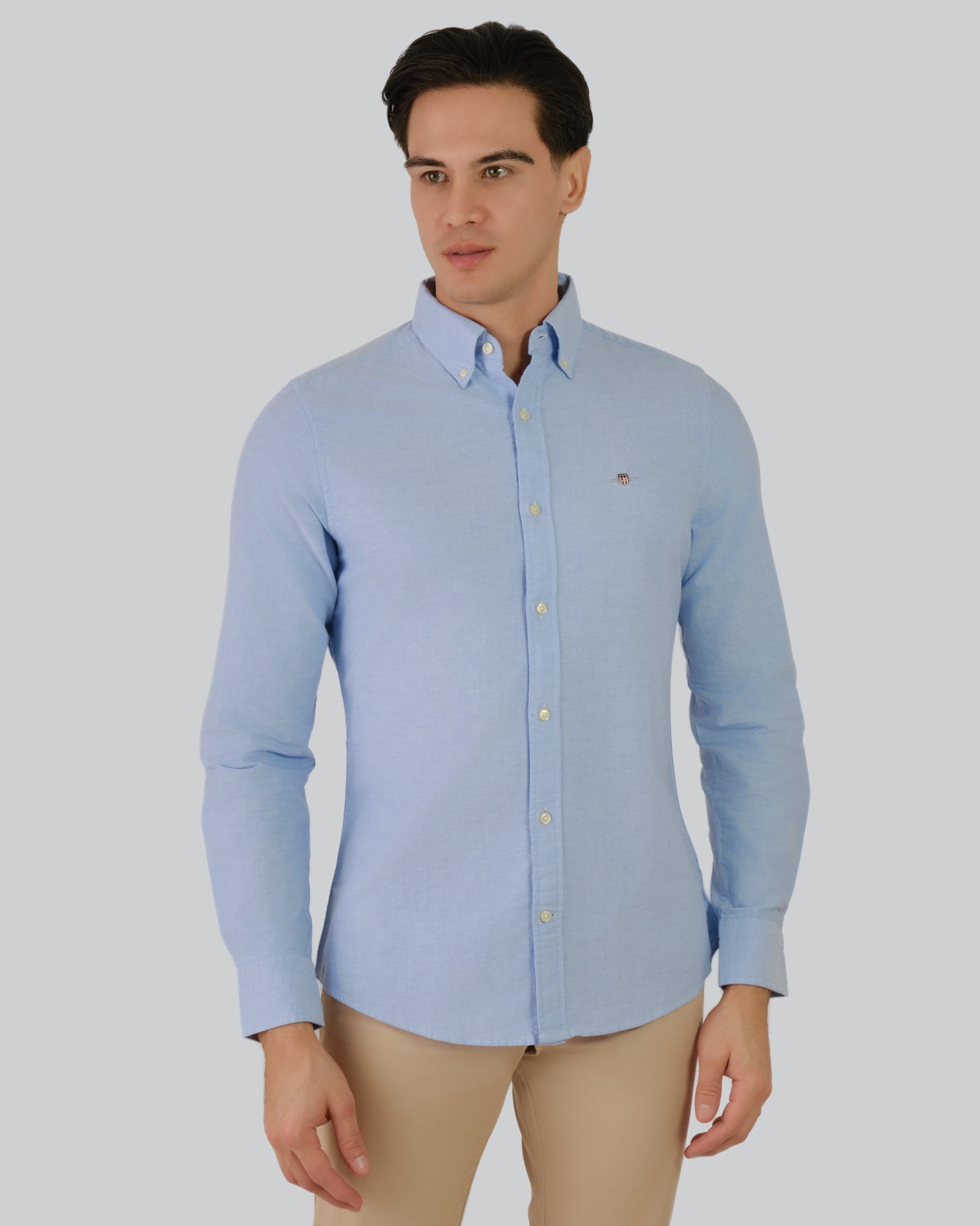 Slim Oxford Shirt Capri Blue / M