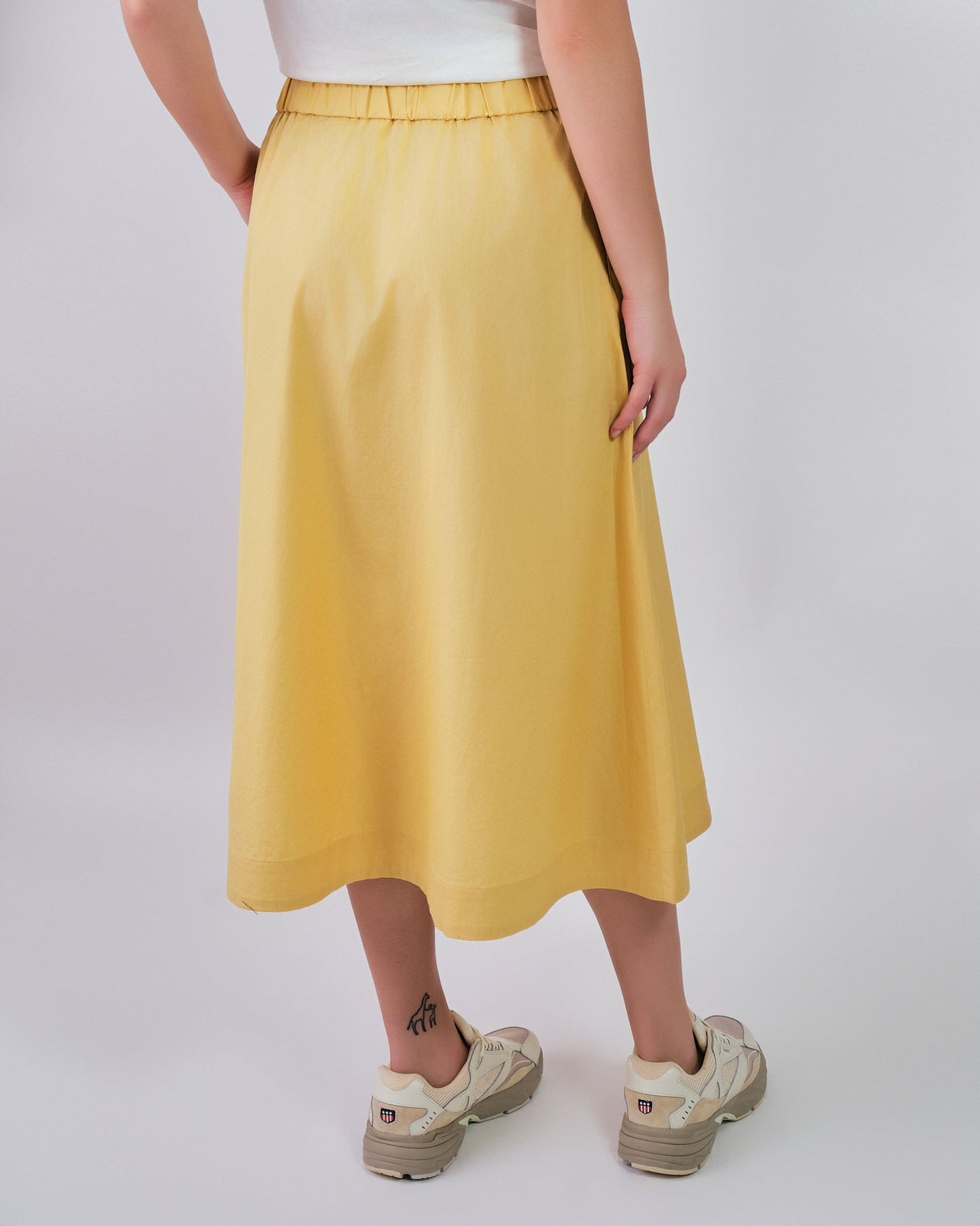 Lightweight Chino Skirt Dusty Yellow / 36