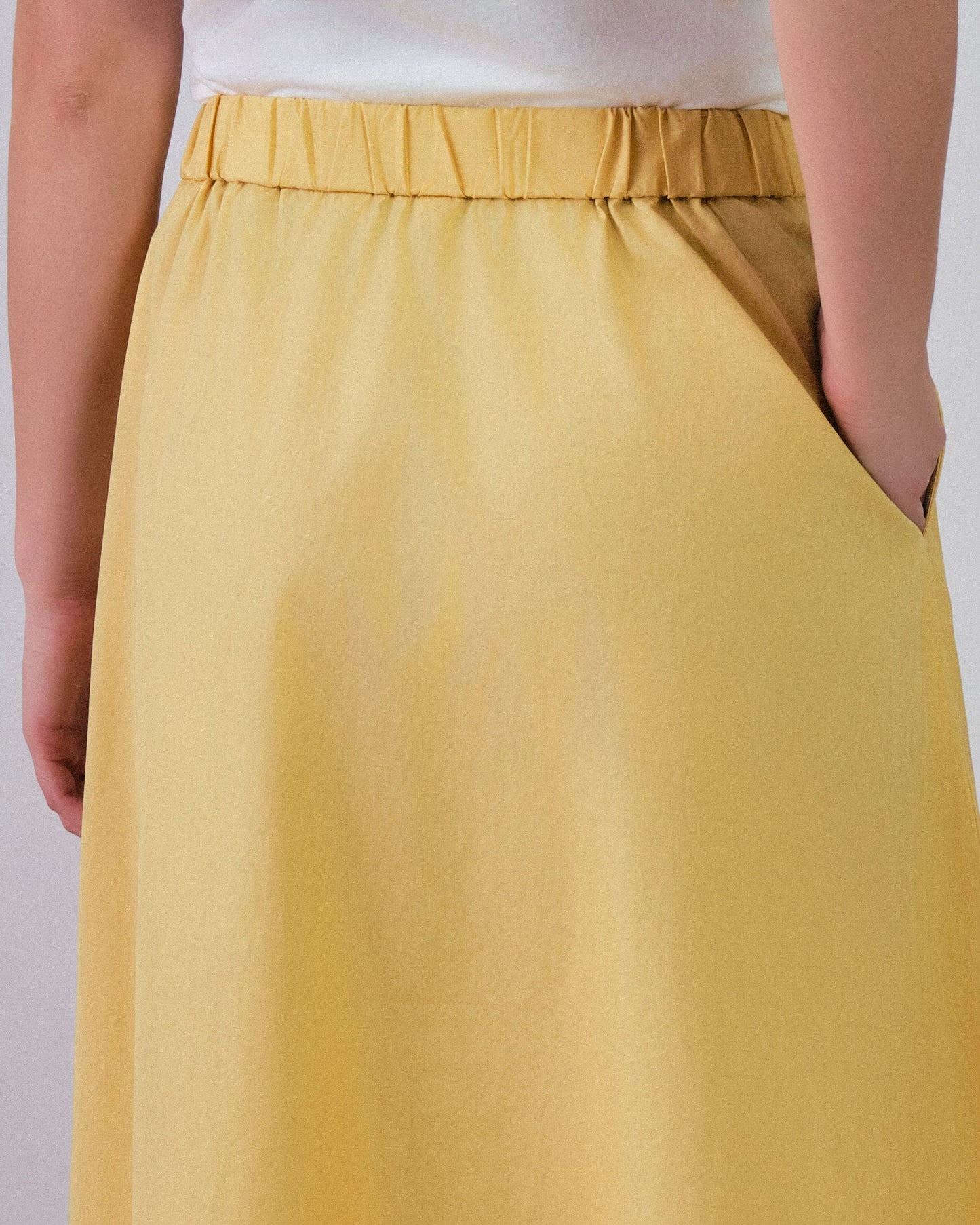 Lightweight Chino Skirt Dusty Yellow / 36