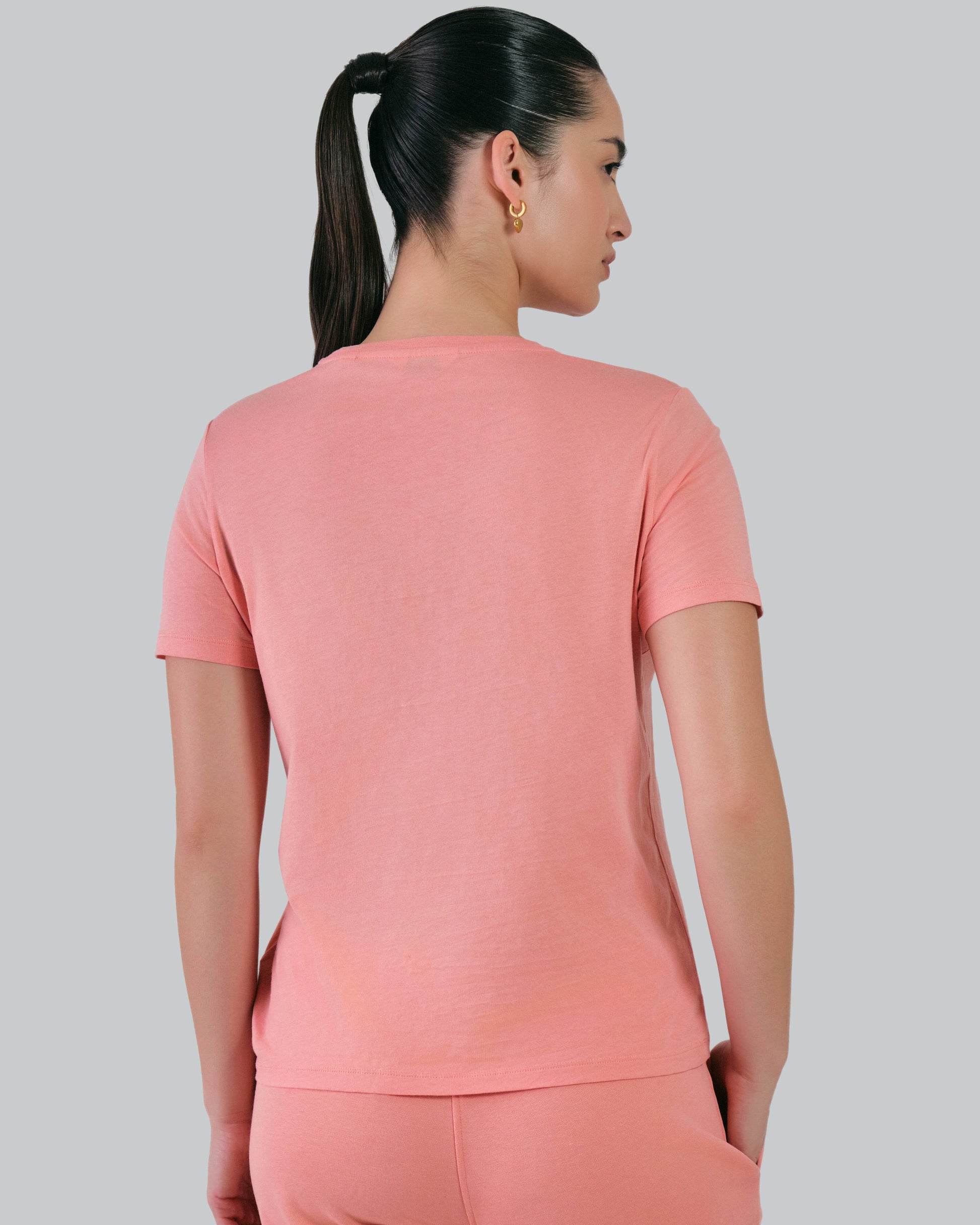 Regular Fit Logo T-Shirt Peachy Pink / M