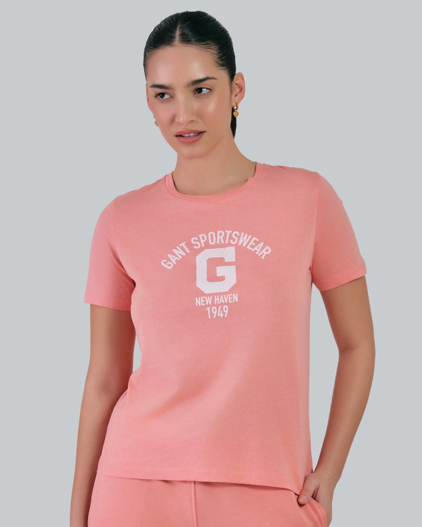 Regular Fit Logo T-Shirt Peachy Pink / M