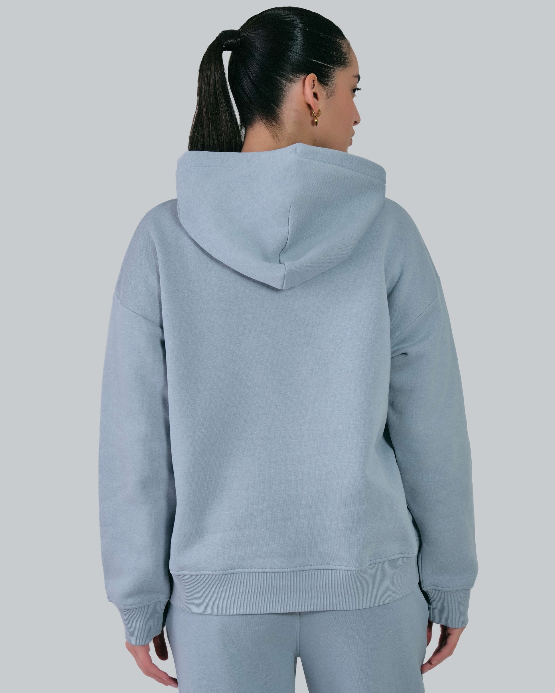 Relaxed Fit Archive Shield Hoodie Dove Blue / M