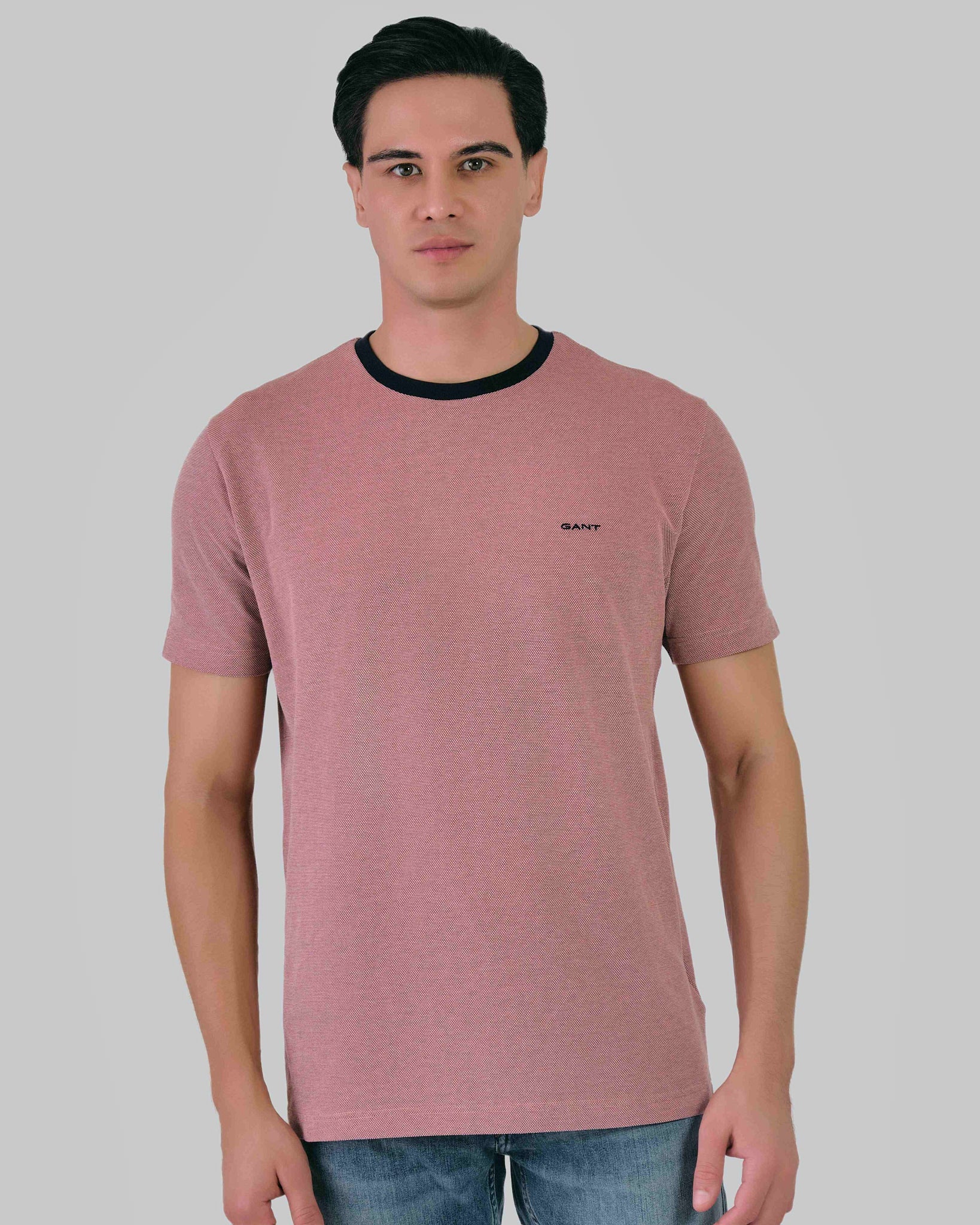 4-Col Oxford Regular T-Shirt Sunset Pink / M