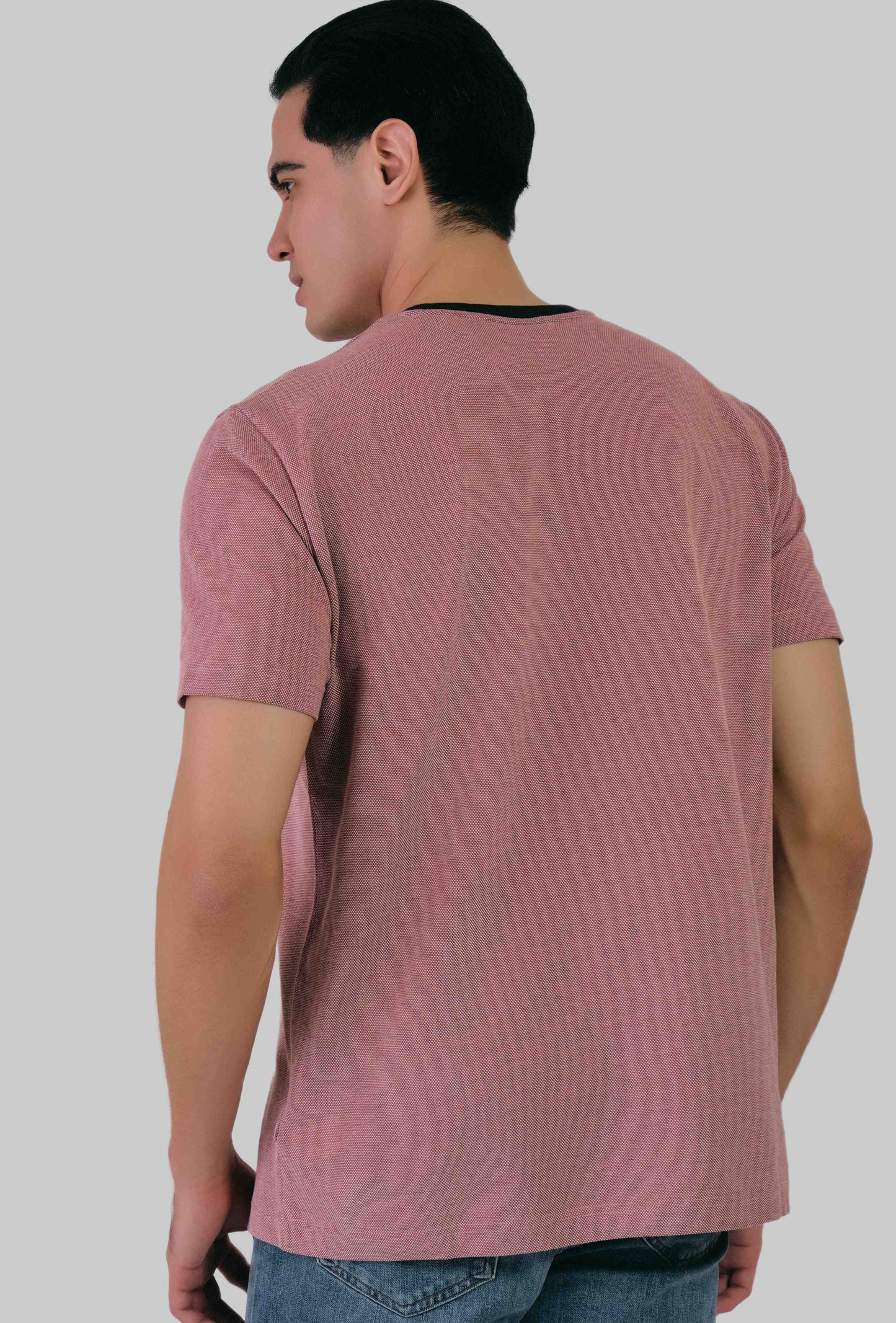 4-Col Oxford Regular T-Shirt Sunset Pink / M