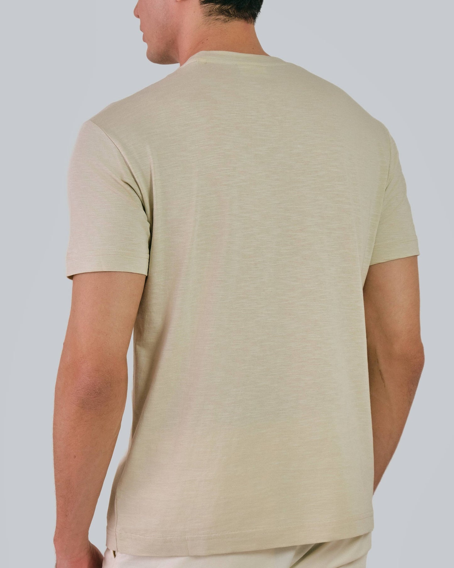 Slub Texture T-Shirt Silky Beige / M