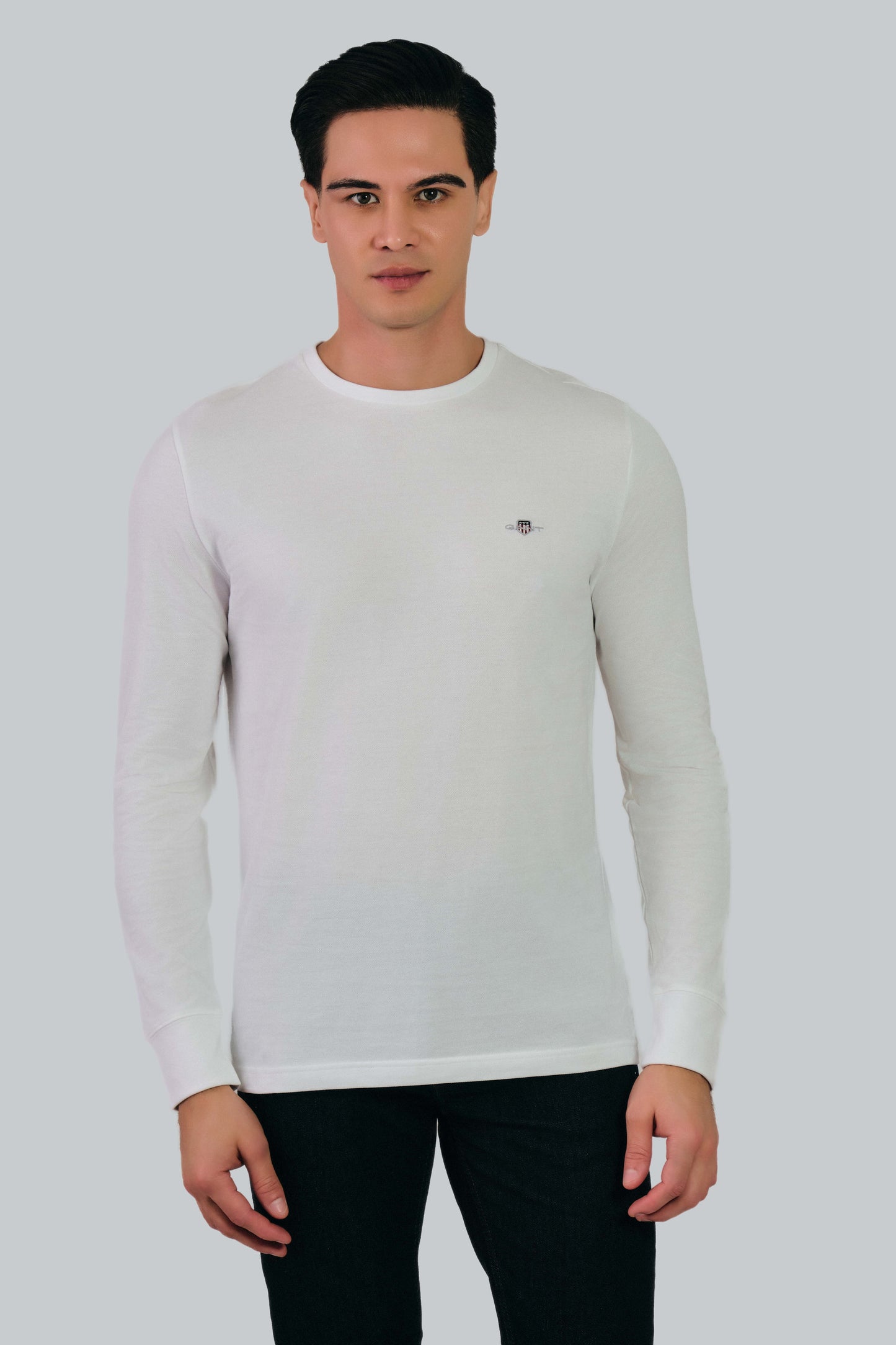 Regular Fit Honeycomb Texture Shirt White / M