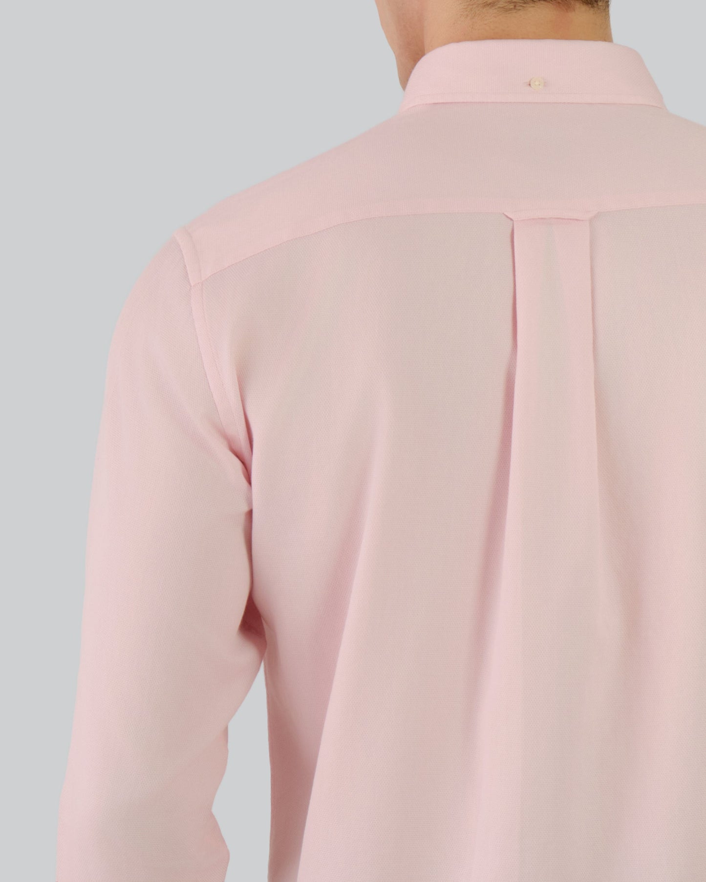 Regular Fit Honeycomb Texture Shirt Light Pink / M