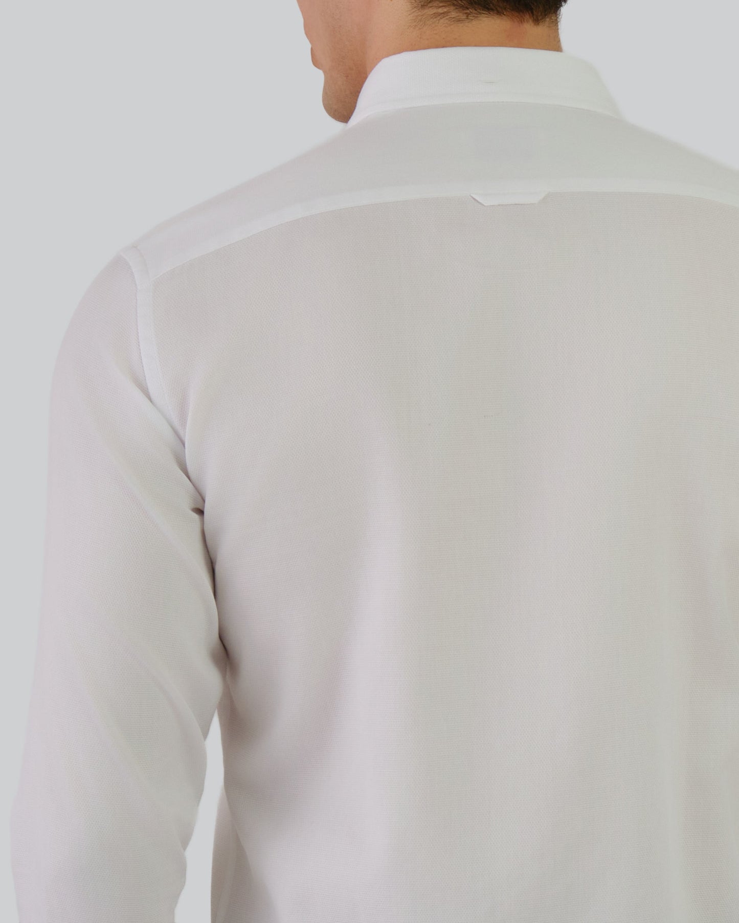 Af Honeycomb Texture Shirt White / M