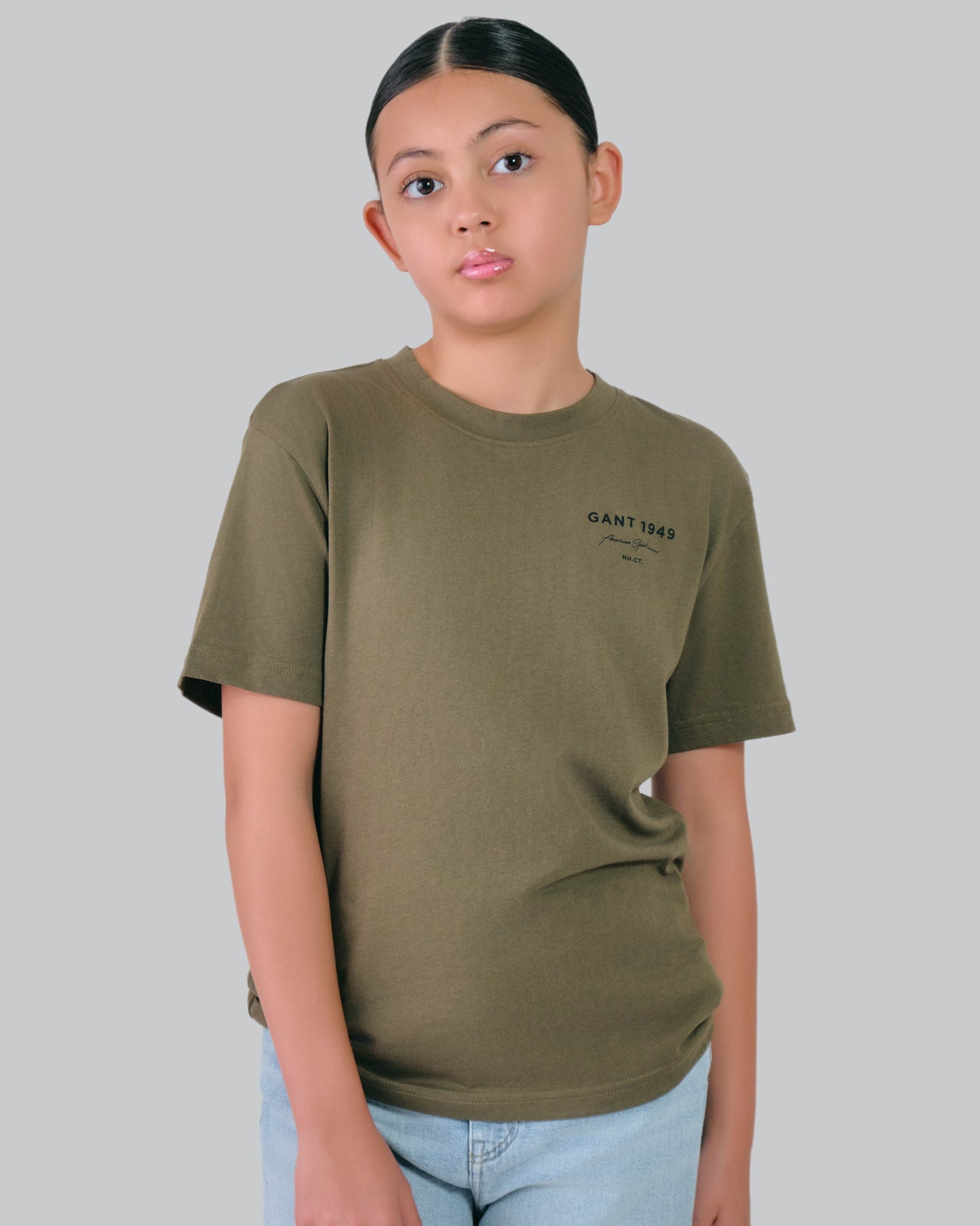 Teens Script Graphic T-Shirt Juniper Green / 146/152