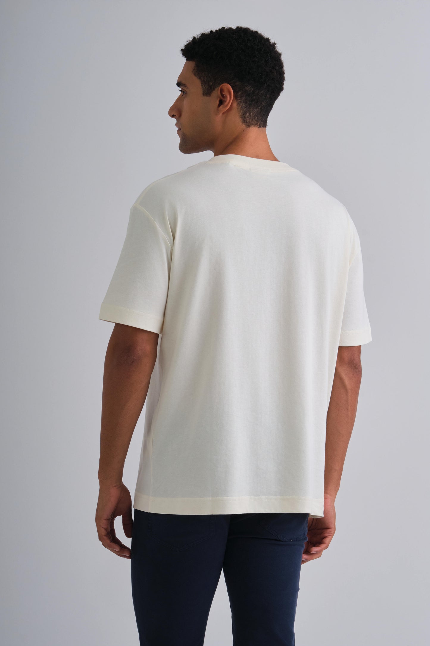 Stone Washed T-Shirt Cream / M