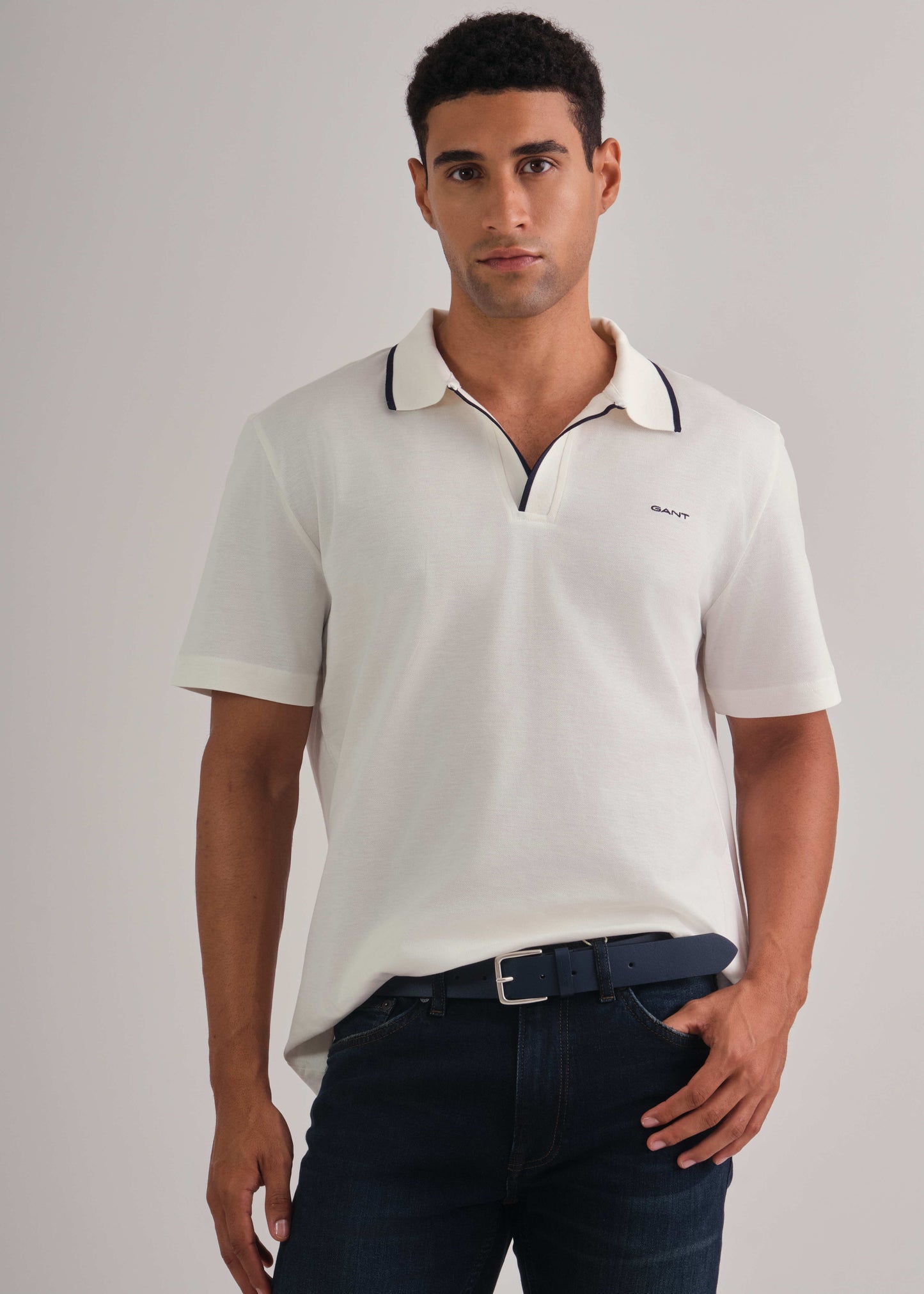 Tipping Collar Polo Eggshell / M