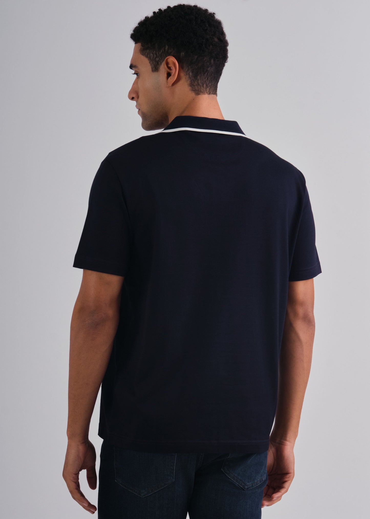 Tipping Collar Polo Evening Blue / M