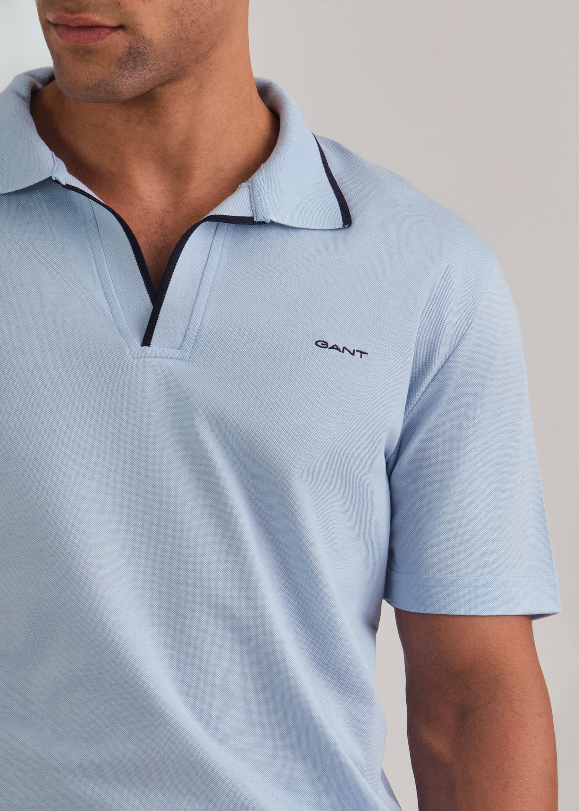 Tipping Collar Polo Fresh Blue / M