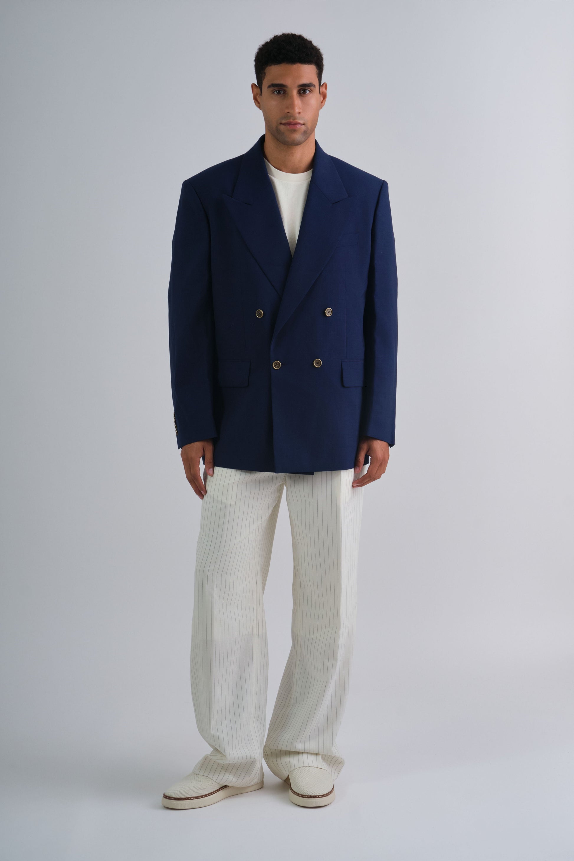 Oversized Double Breasted Club Blazer Rich Navy / 50