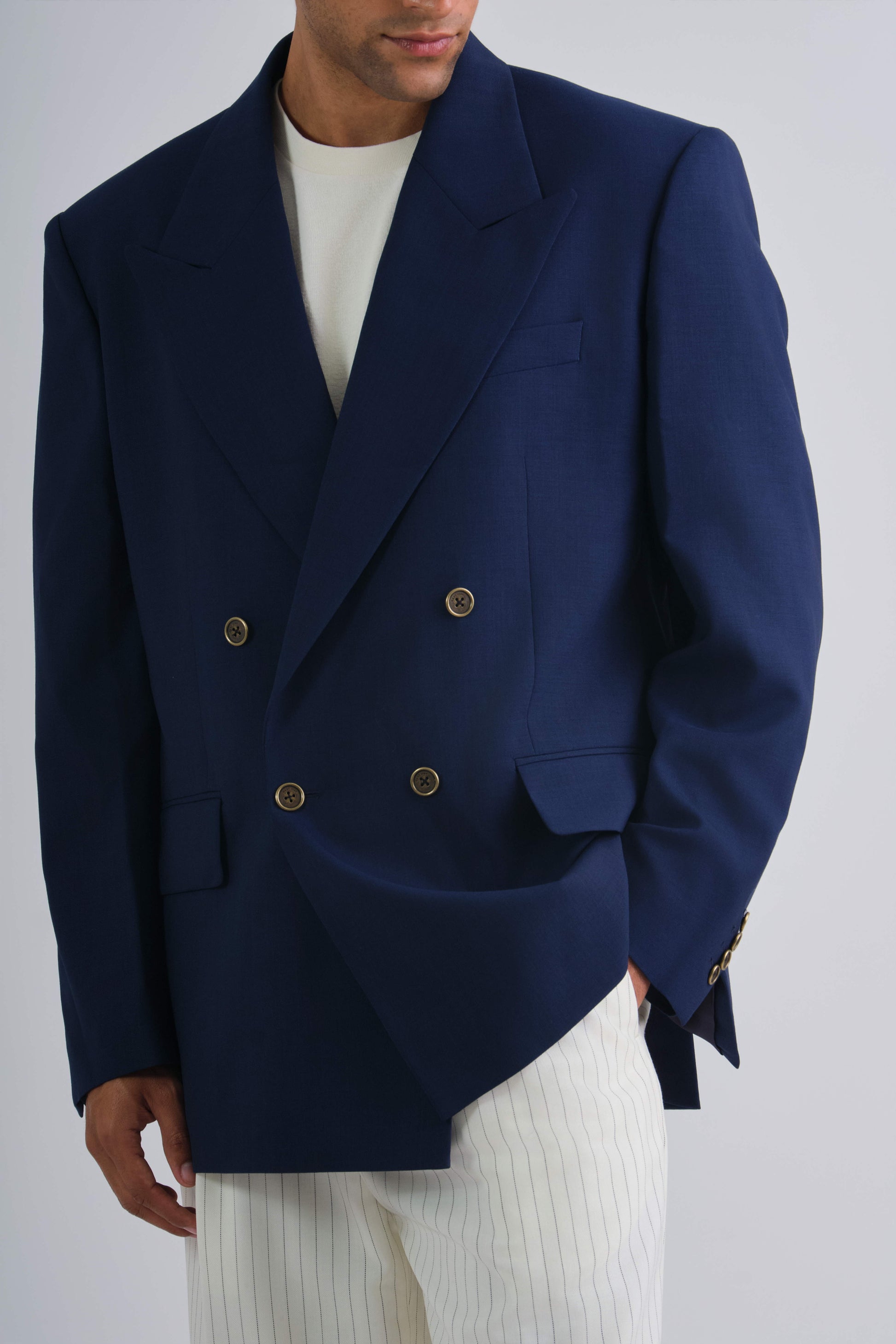 Oversized Double Breasted Club Blazer Rich Navy / 50