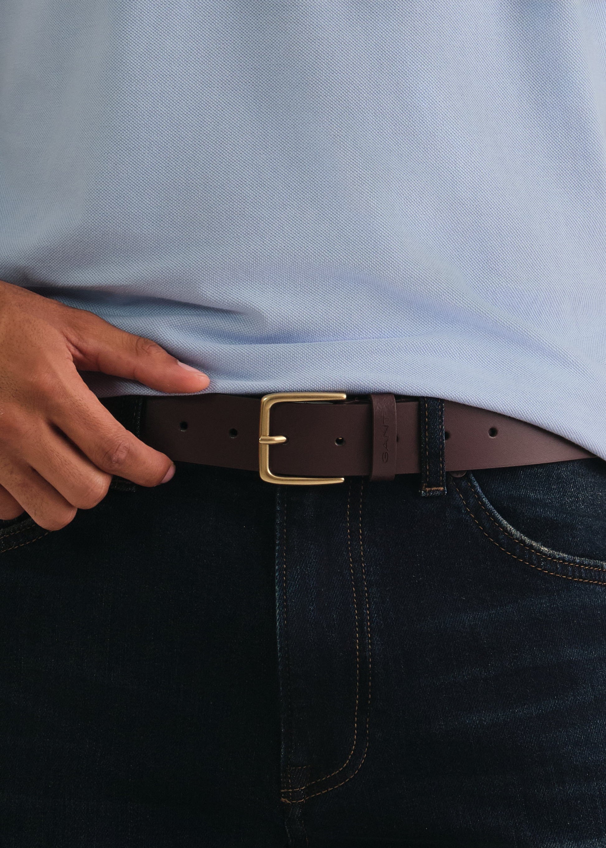 Leather Belt Soil Brown / S-M