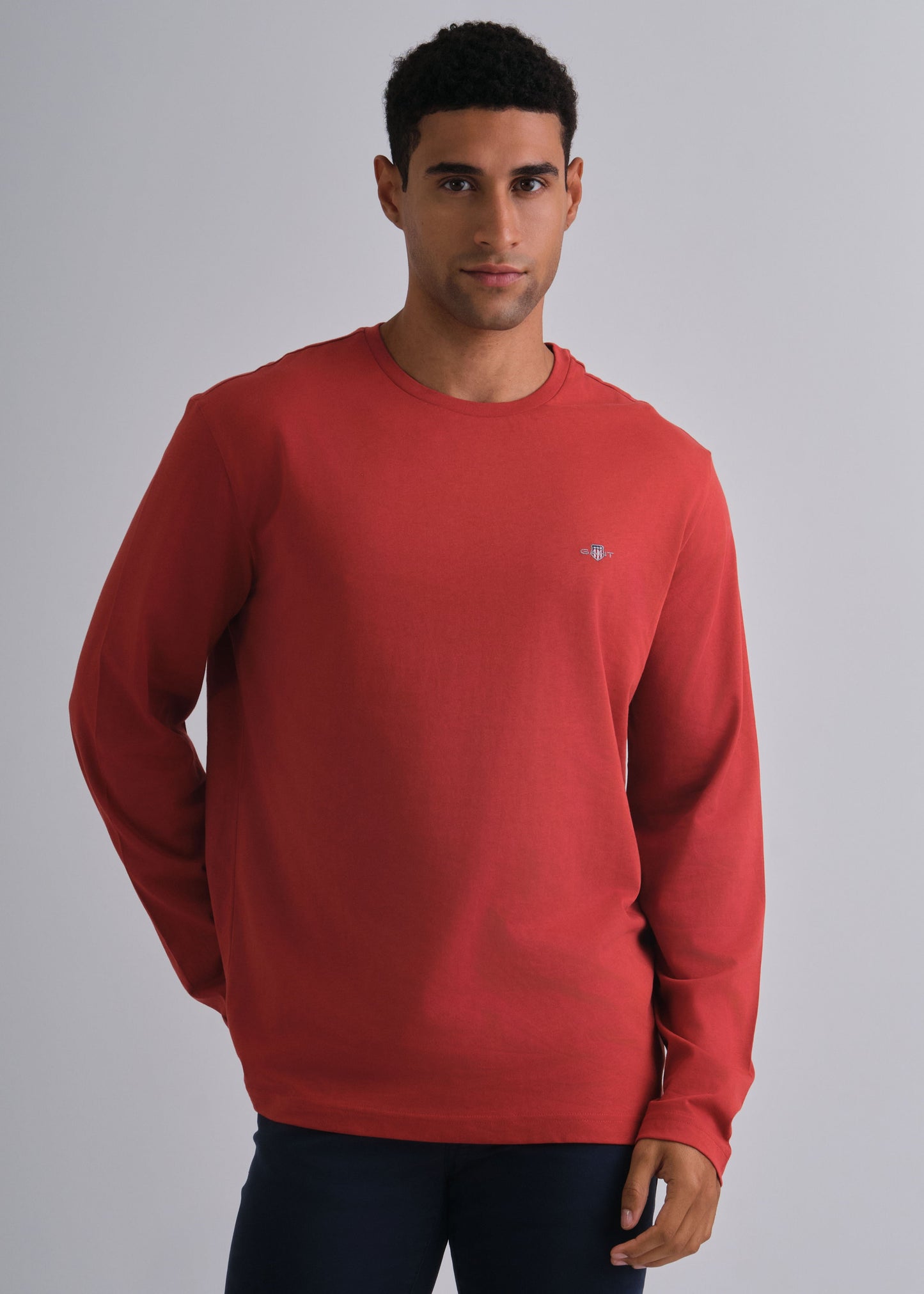 Shield Long Sleeve T-Shirt Iron Red / M