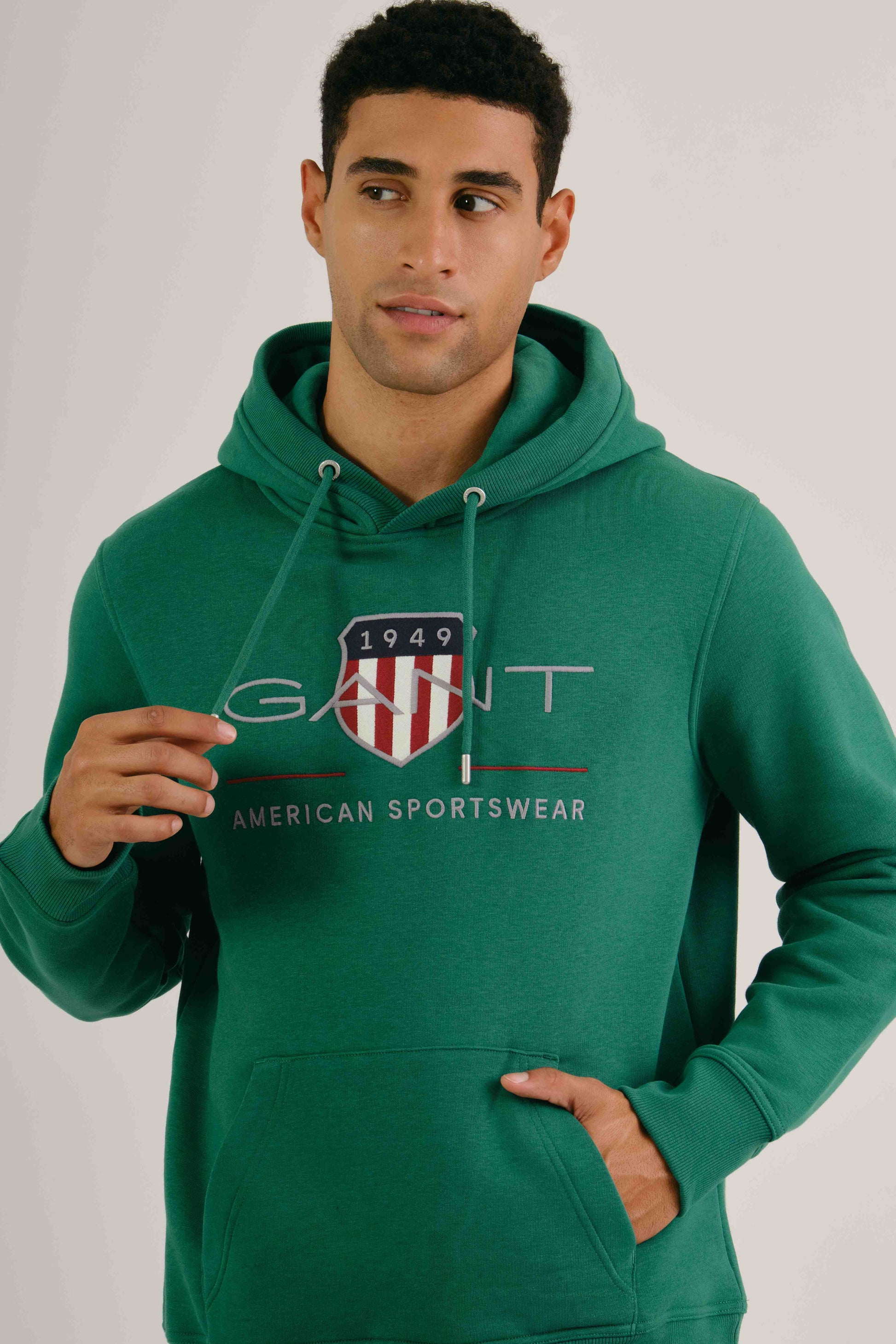 Regular Fit Archive Shield Hoodie Deep Forest Green / M