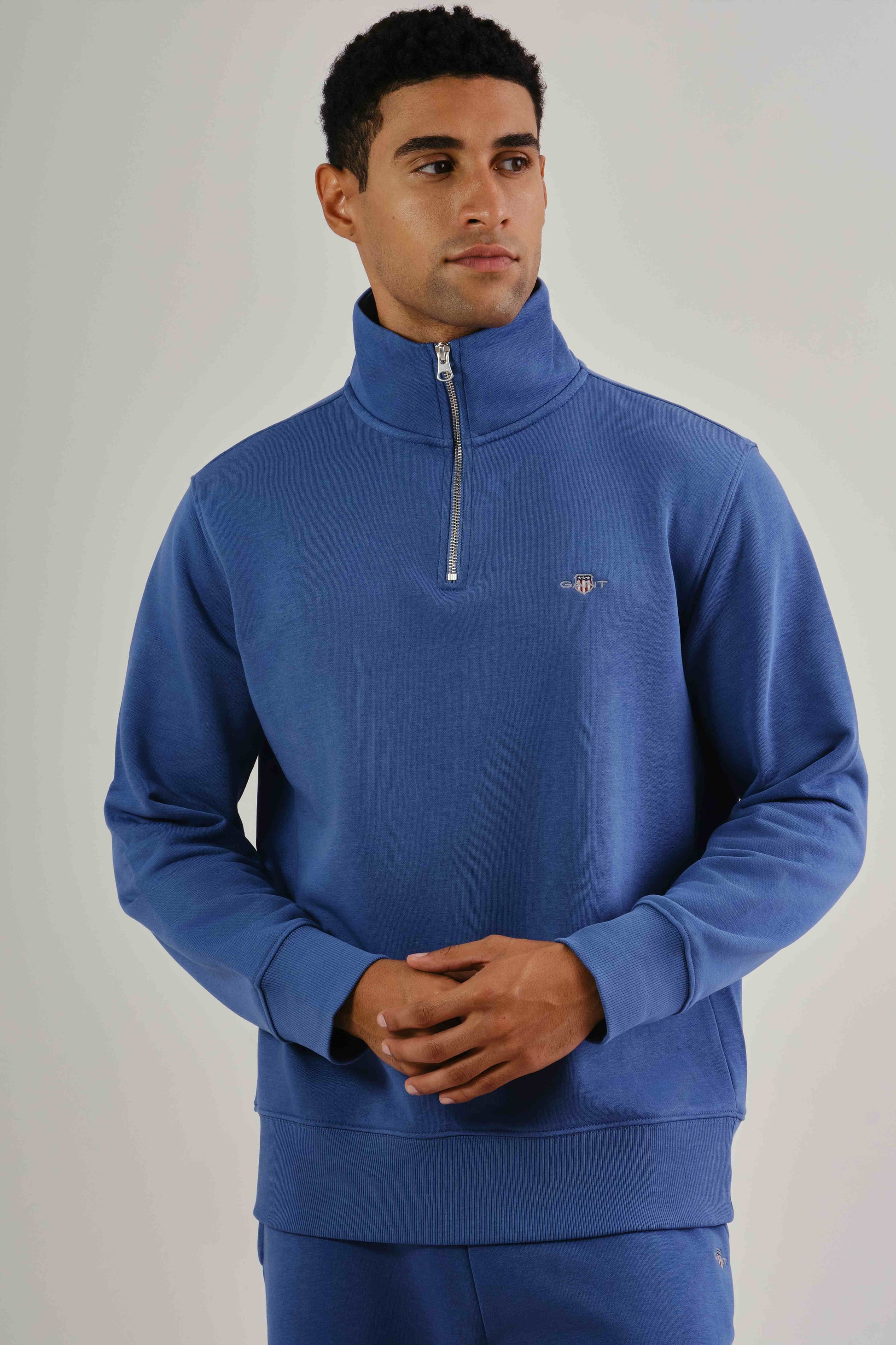 Shield Half-Zip Sweatshirt Vintage Blue / M