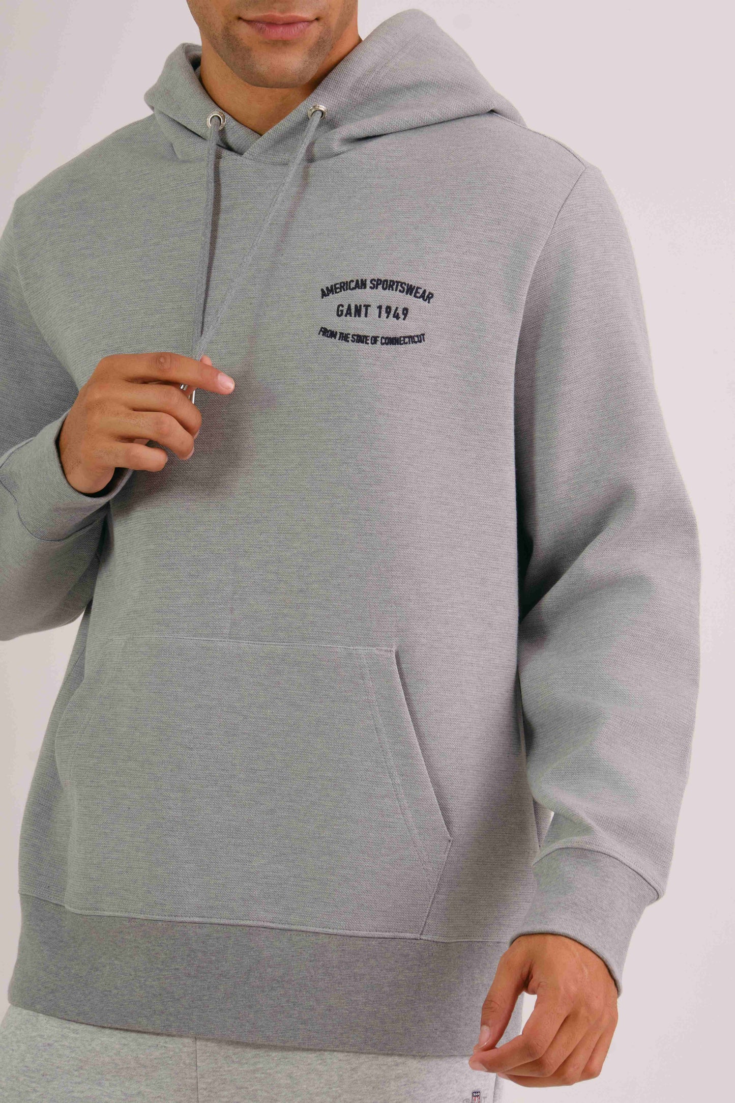 Small Graphic Hoodie Grey Melange / M