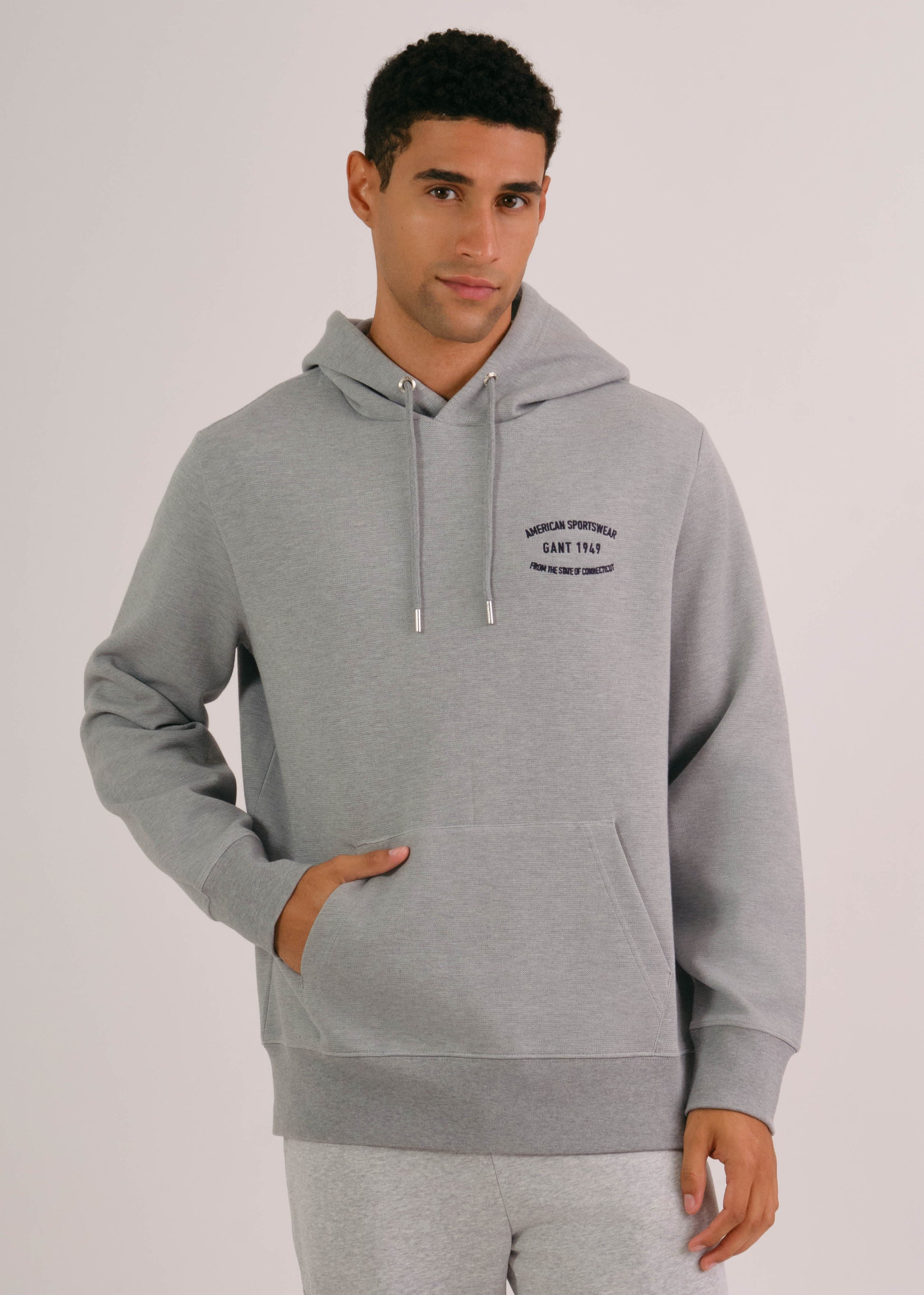 Small Graphic Hoodie Grey Melange / M