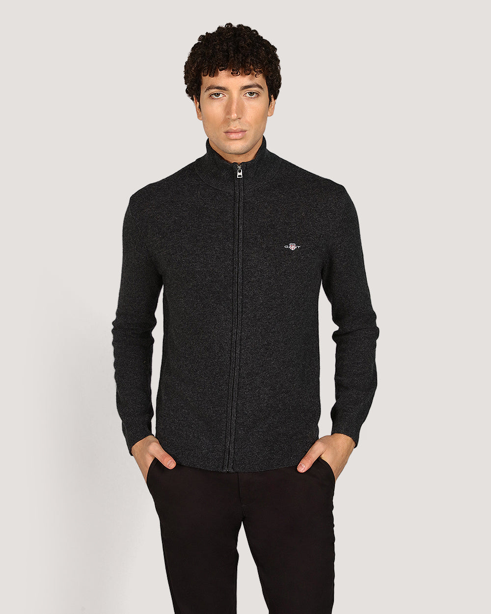 Gant Menswear Extrafe Lambswool Zip Cardigan