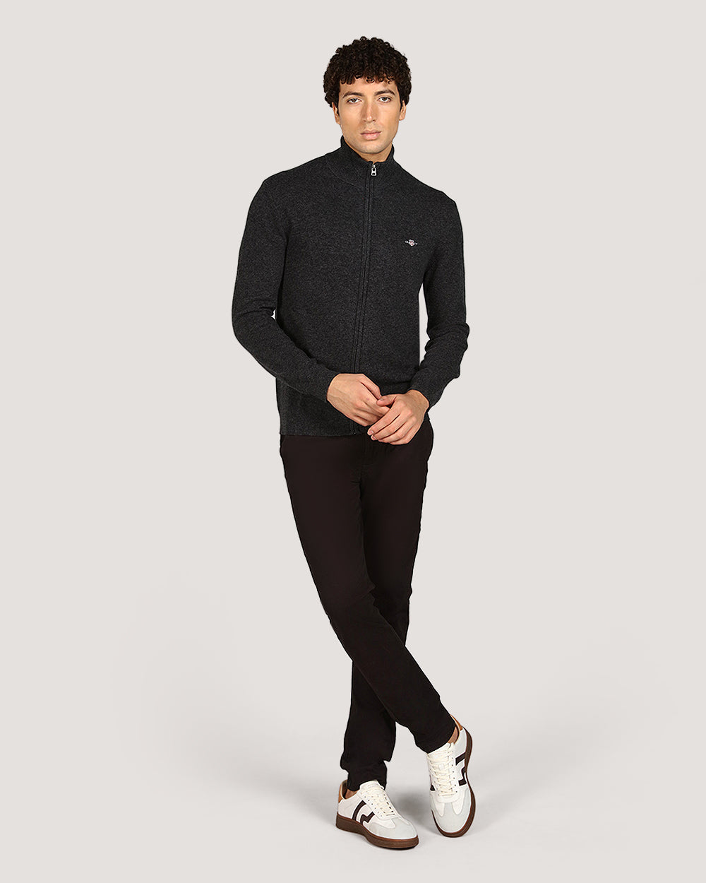 Gant Menswear Extrafe Lambswool Zip Cardigan