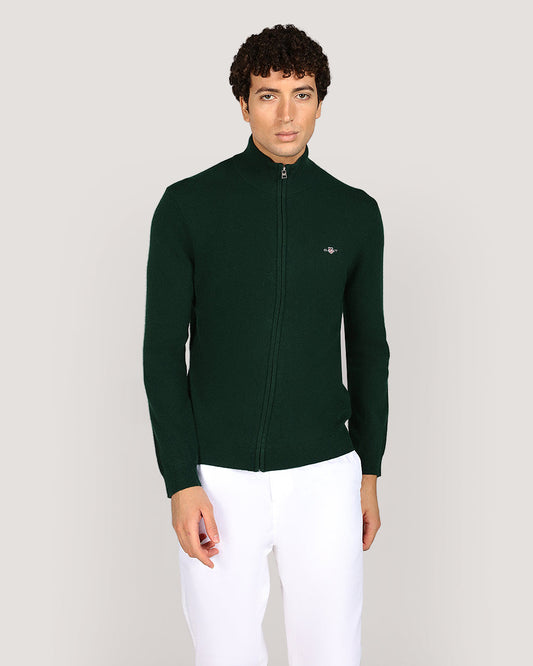 Gant Menswear Extrafe Lambswool Zip Cardigan