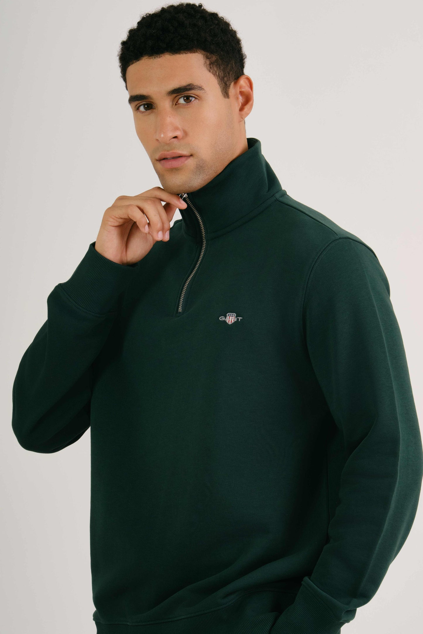 Shield Half-Zip Sweatshirt Tartan Green / M