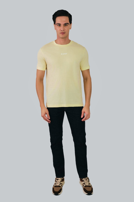 GANT Contrast Small Logo Tshirt Pastel Yellow / M