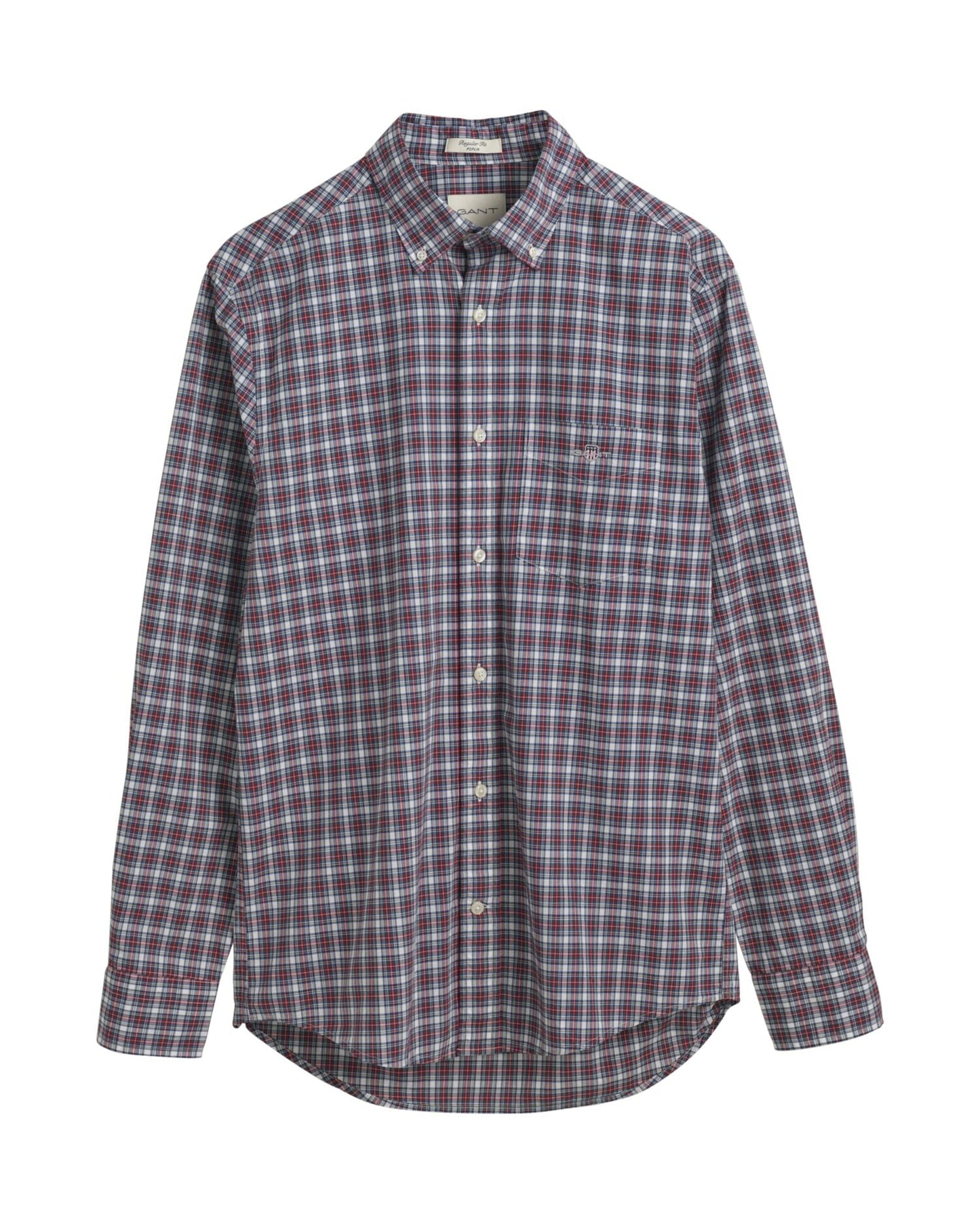 Reg Classic Poplin Tartan Shirt White / S