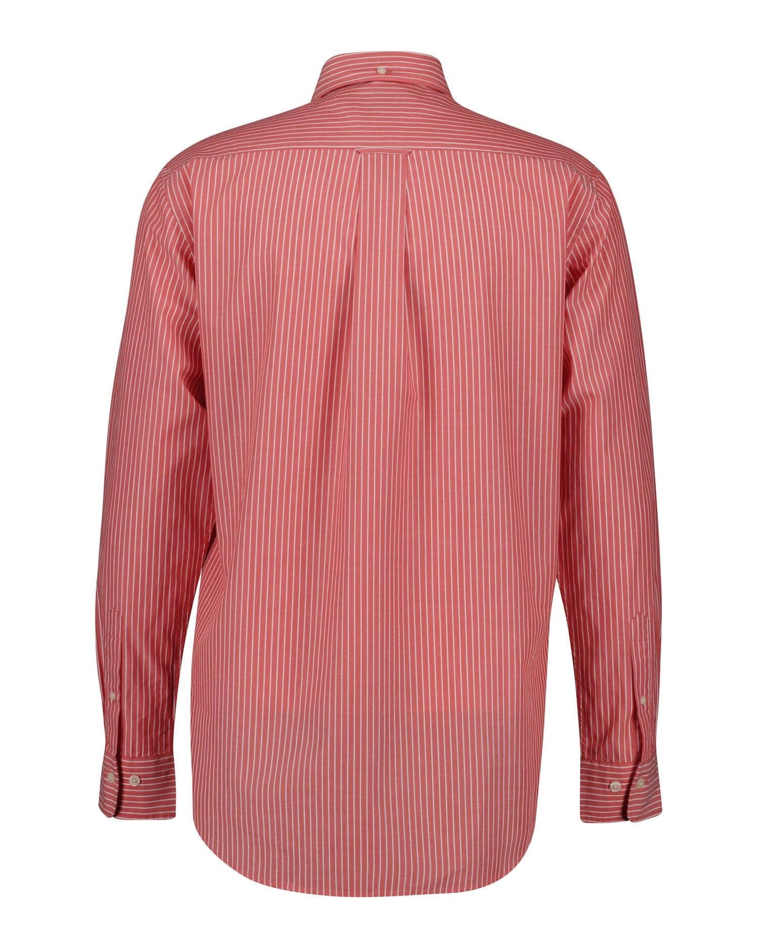 Reg Classic Poplin Stripe Shirt STRONG CORAL / S