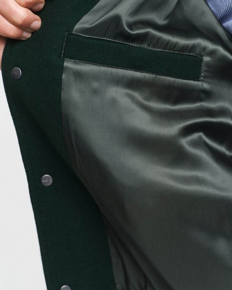 WOOL BLEND VARSITY JACKET