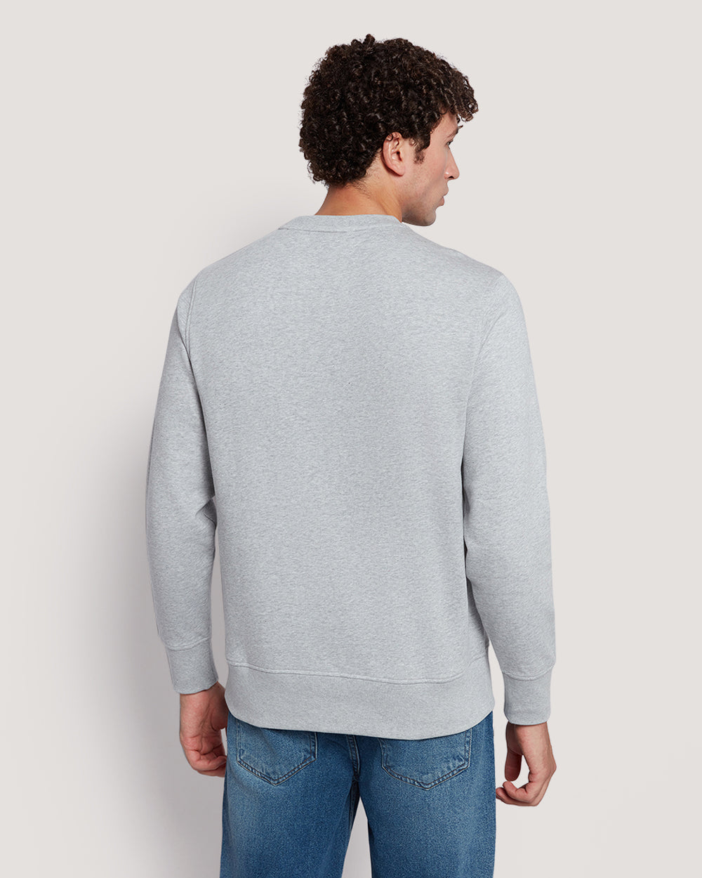 Men’S Shield Logo Cotton Crewneck Sweatshirt