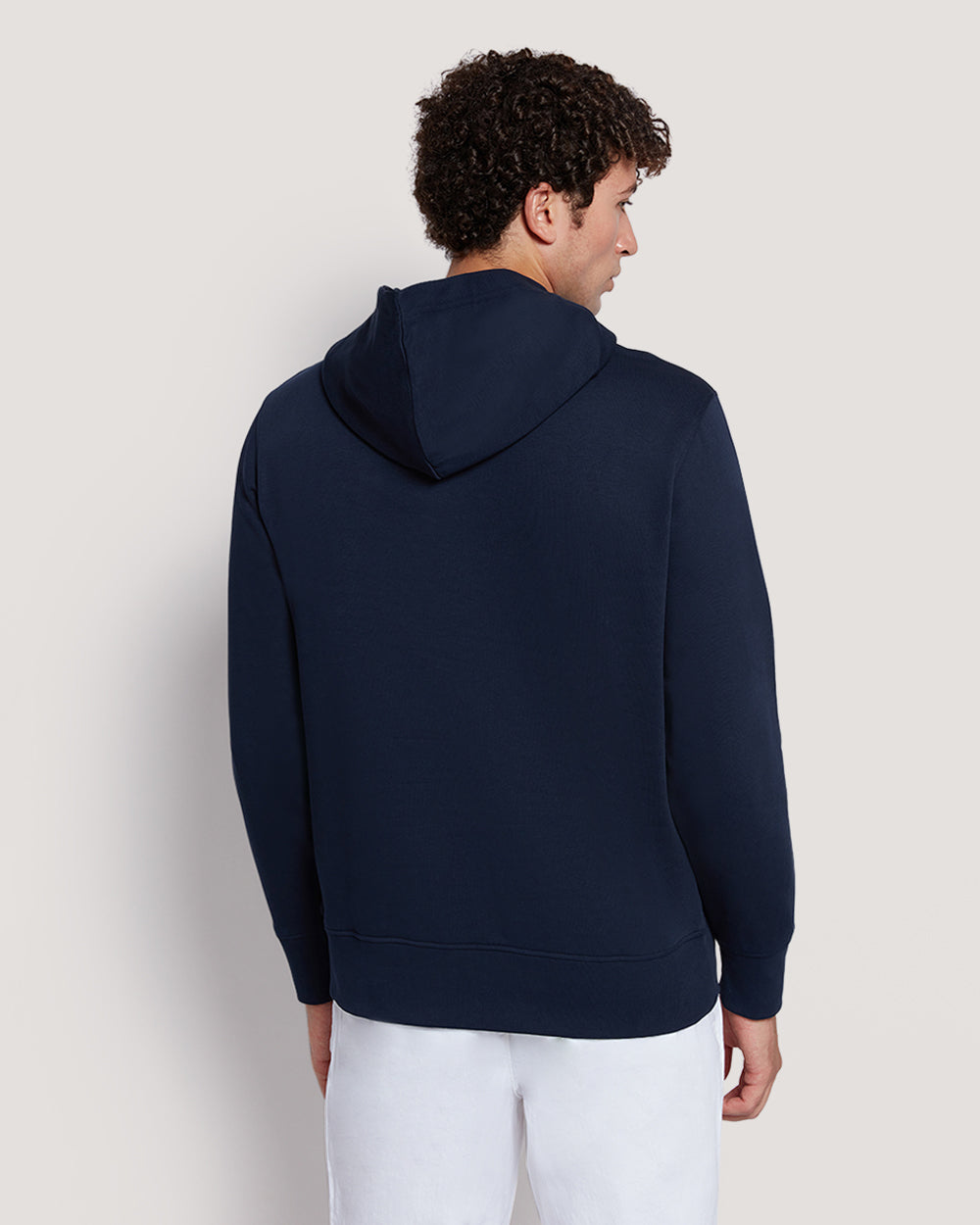 Men’S Shield Logo Cotton Hoodie
