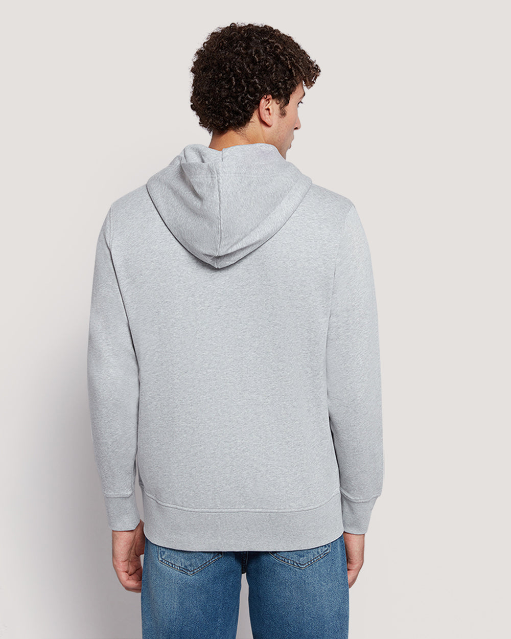 Men’S Shield Logo Full Zip Cotton Hoodie