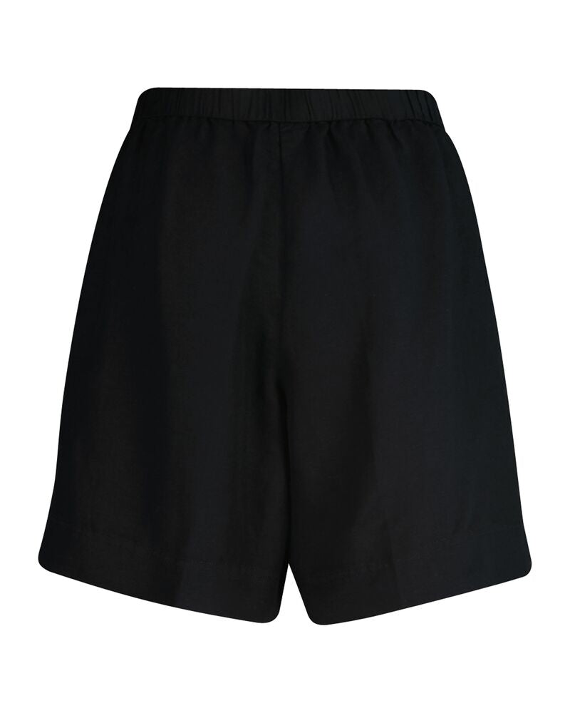 REL LINEN BLEND PULL ON SHORTS Black / 32
