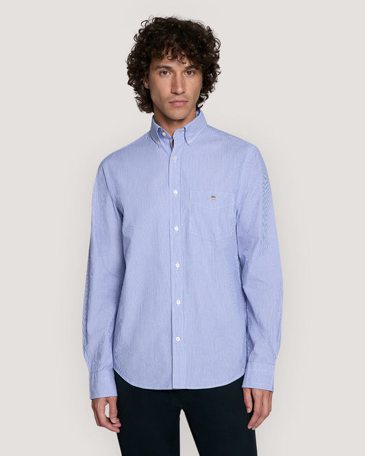 REG DOBBY DOT STRIPE SHIRT