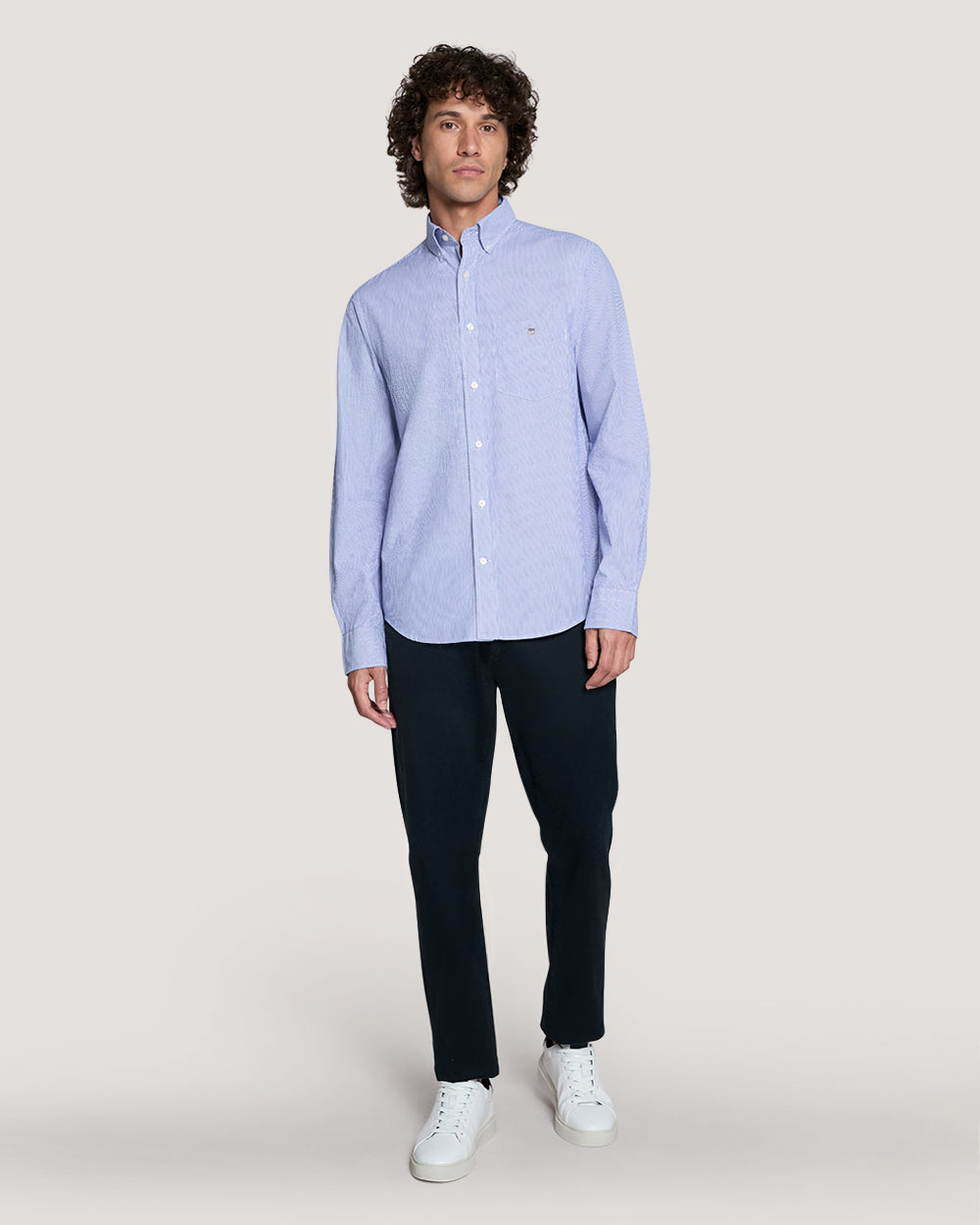 REG DOBBY DOT STRIPE SHIRT