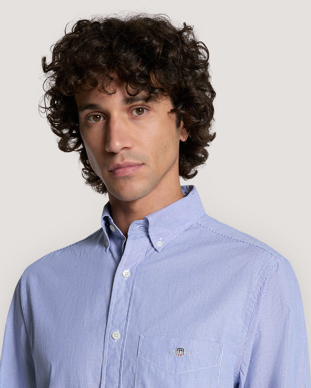 REG DOBBY DOT STRIPE SHIRT