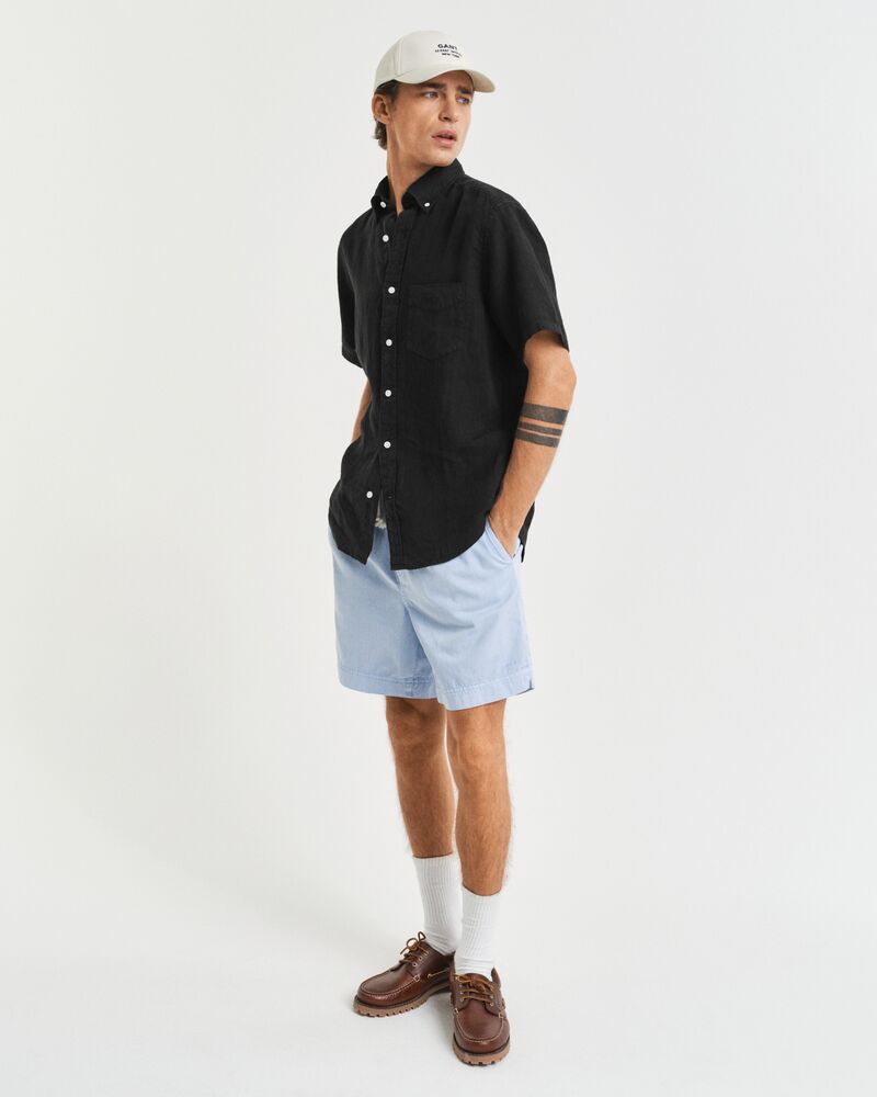 REG GMNT DYED LINEN SS SHIRT